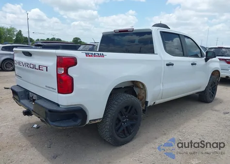 2022 Chevrolet Silverado 1500 4Wd Short Bed Custom Trail Boss from USA, damaged, VIN 3GCPDCED9NG670021